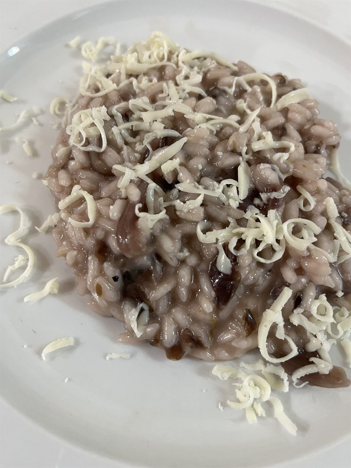Risotto radicchio rosso e monte veronese